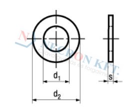 Lapos alátét 200HV 5282